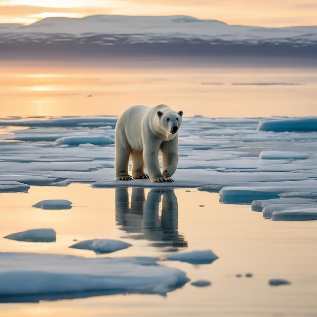 Vector polar bears playing churchill sunlight