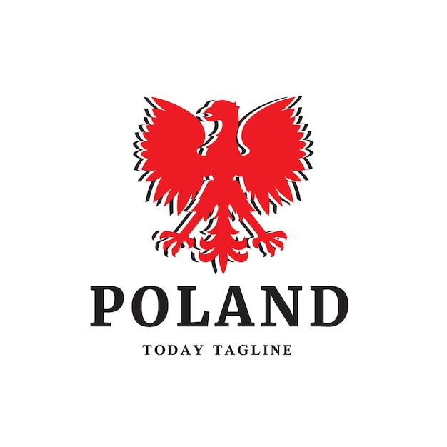 Polen identiteit logo ontwerp vector grafische afbeelding