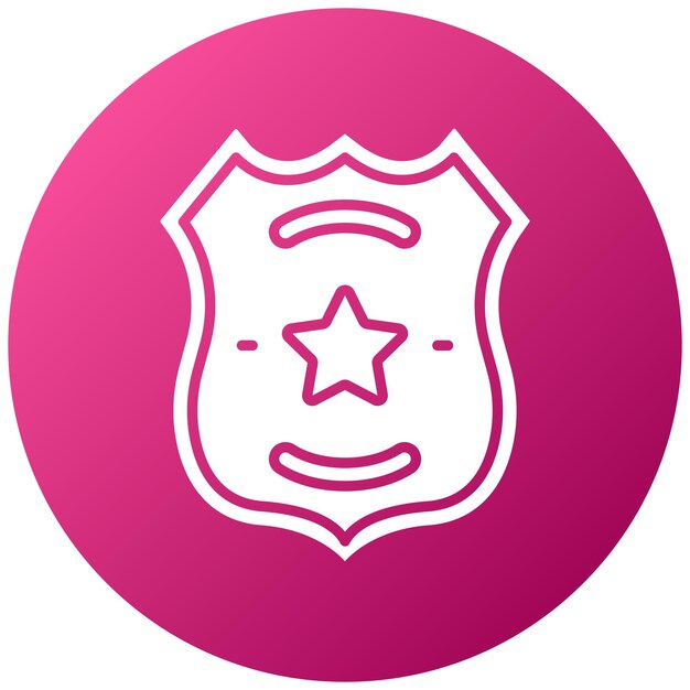 Police Badge Icon Style