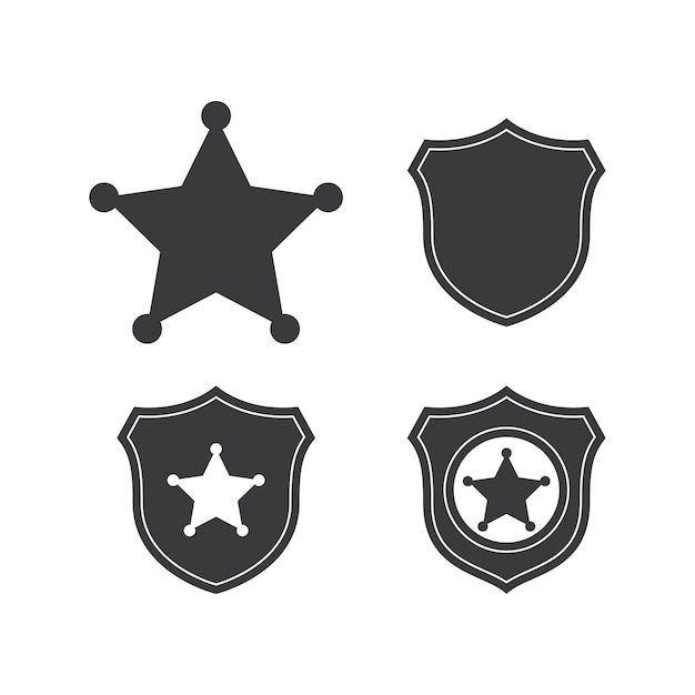 Vector police badge icon