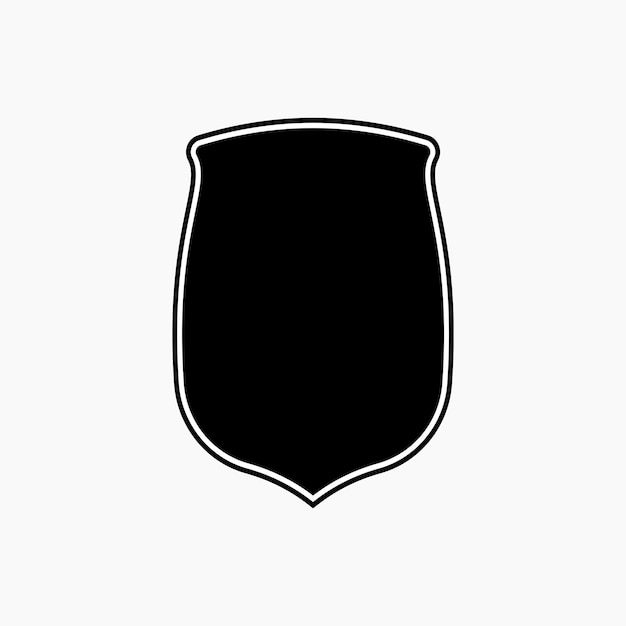 Vector police badge shape