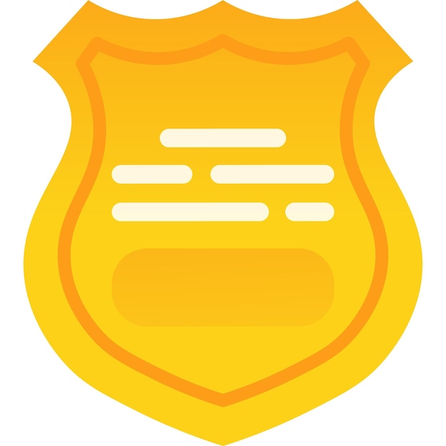 Police badge vector icon shield logo isolated