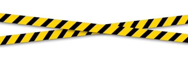 Police caution danger line. warning barrier. barricade tape, do not cross