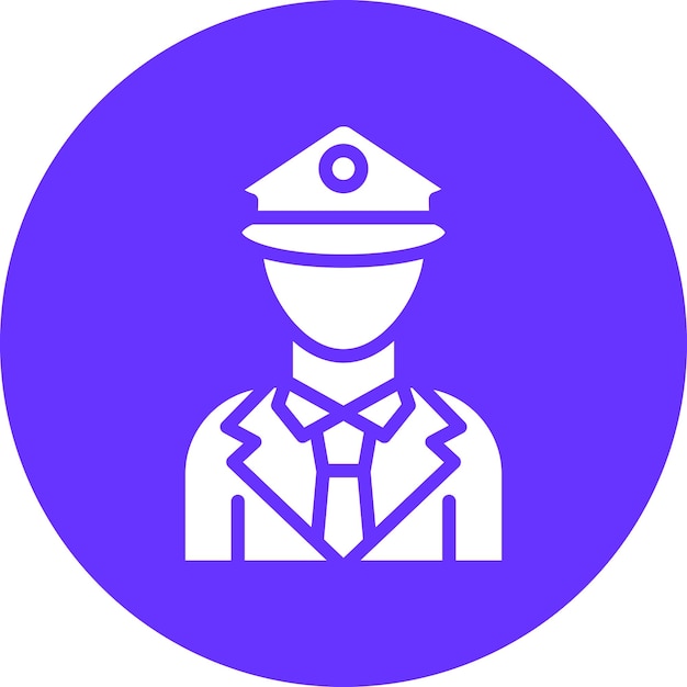 Police Officer Icon Style