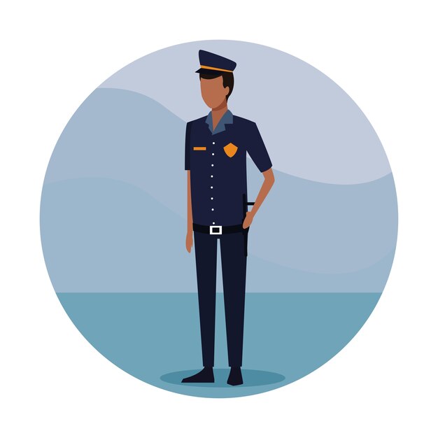 police officer job worker