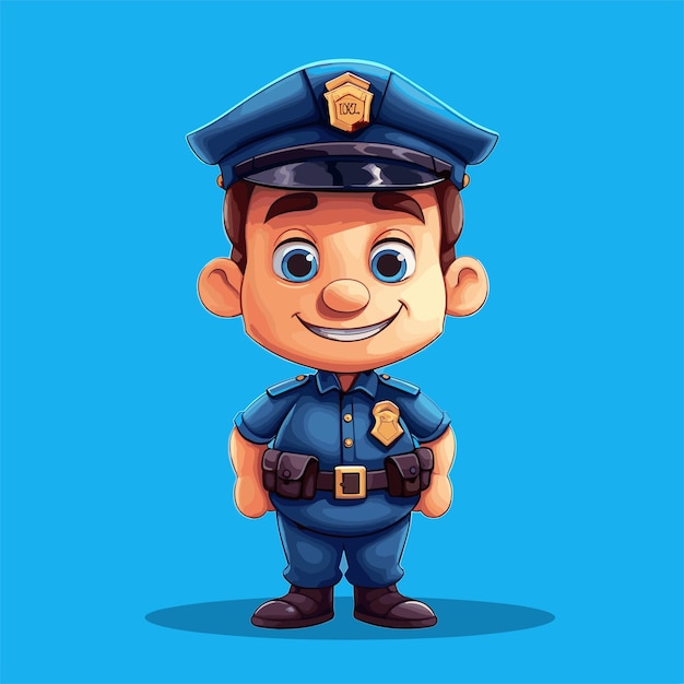 Police officer vector illustration