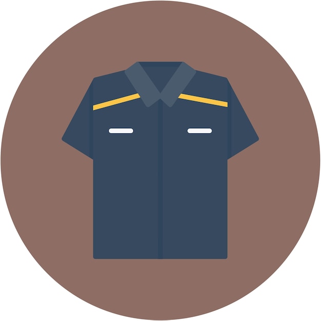 Vettore stile di illustrazione vettoriale dell'uniforme della polizia