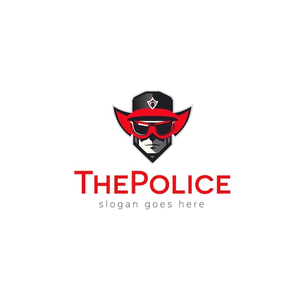 Vector police vector logo design