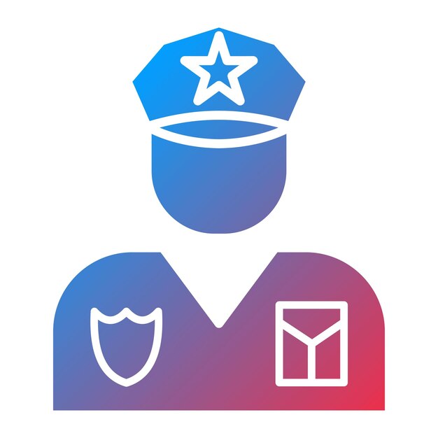 Policeman icon vector image can be used for police