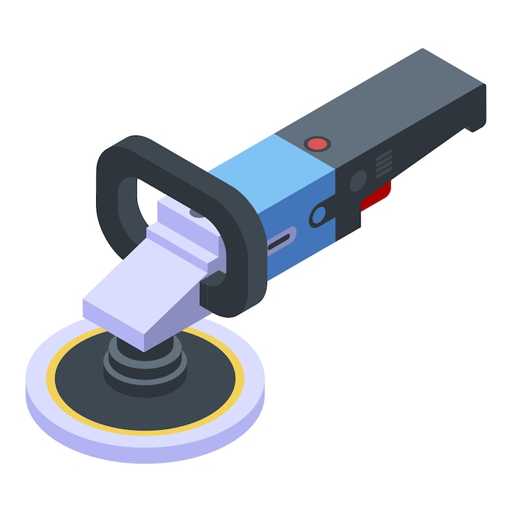 Vector polish machine icon isometric of polish machine vector icon for web design isolated on white background