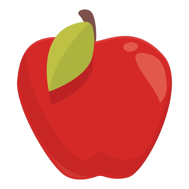 Polish red apple icon cartoon vector Poland food Culture food