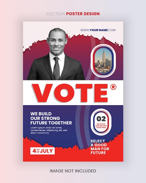 Vector political flyer templates political election flyer design