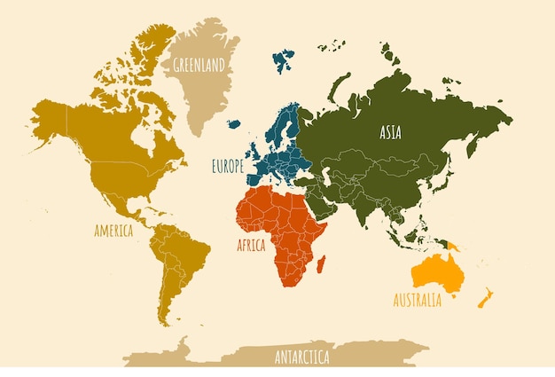 ベクトル 世界の政治地図