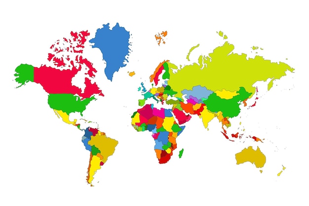 Political map of the world