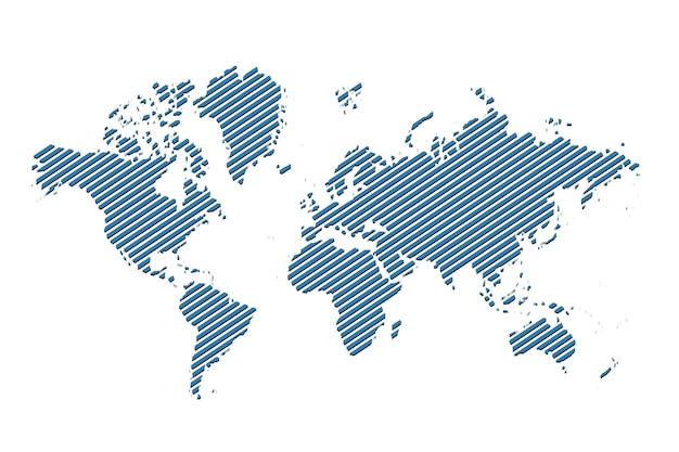 Political map of the world