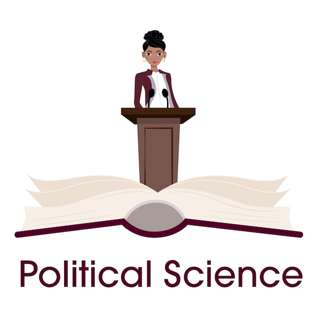 Political Science educational vector illustration graphic