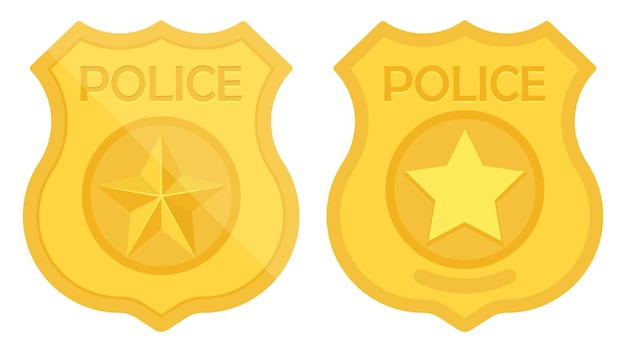 Politie badge vector illustratie eps