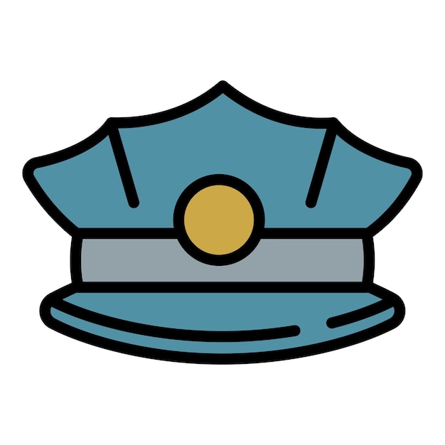 Politieagent GLB pictogram overzicht vector Politie uitrusting Officier badge