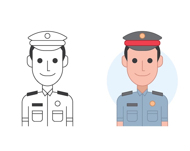 Politieagent Illustratie Vector