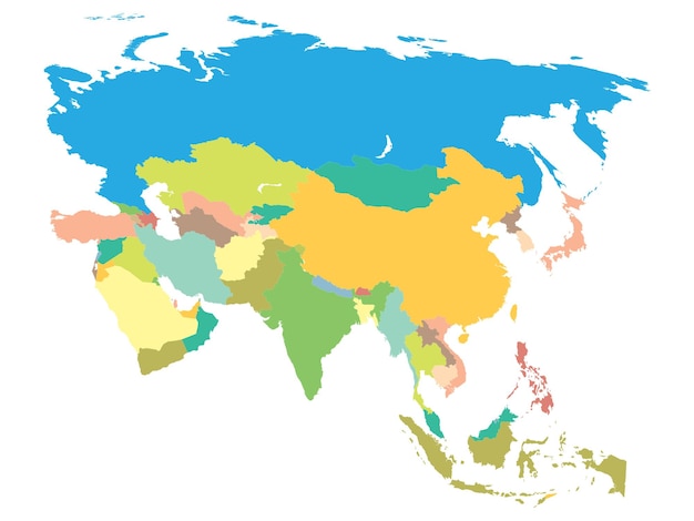 Politieke kaart Azië