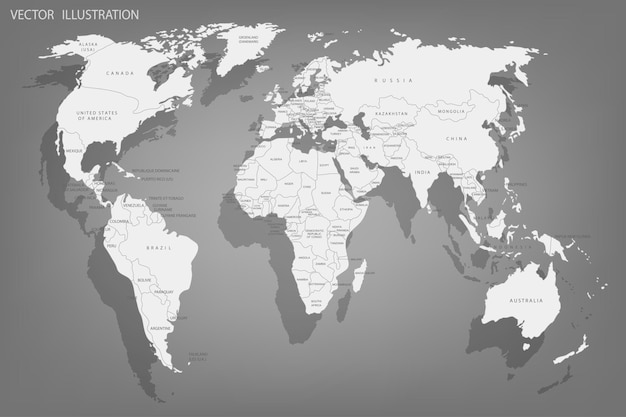 Politieke kaart van de wereld