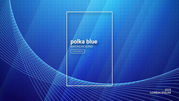 Polka blauwe achtergrond