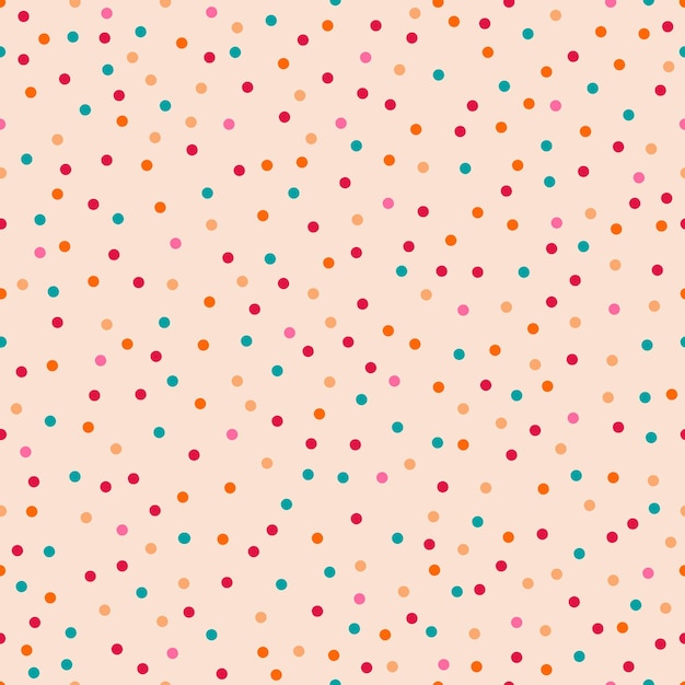 Polka dot abstract pattern background. Colorful cute design vector. Simple pattern background.