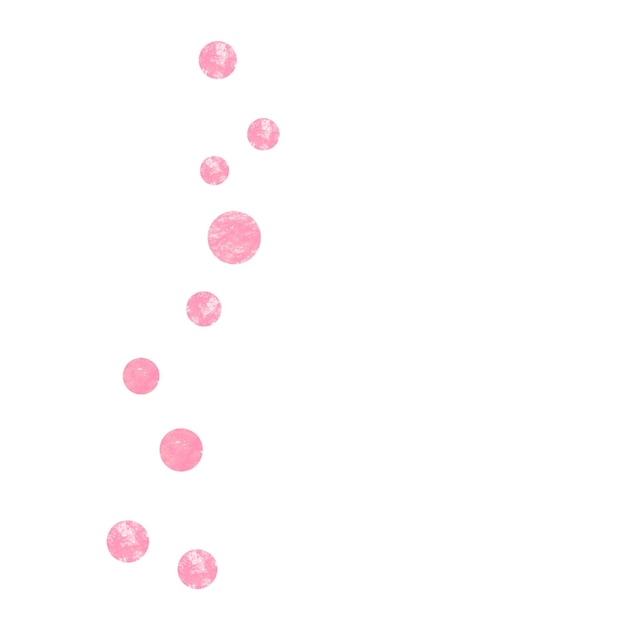 水玉模様の背景手描き粒子ピンク