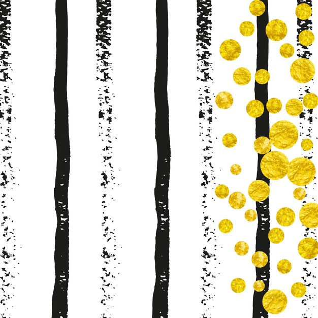 Polka Dot Background. Yellow Party Print. Decoration Brochure. Stripe Romantic Offer. Black Stylish Wallpaper. New Year Particles. Celebration Paint. Golden Polka Dot Background