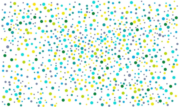 Vector polka dot naadloos patroon in groene en blauwe afbeelding