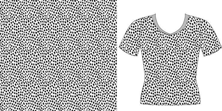 Vector polka dot ring circle on white background for backdrop and wallpaper template repeat seamless style design for fabric printing