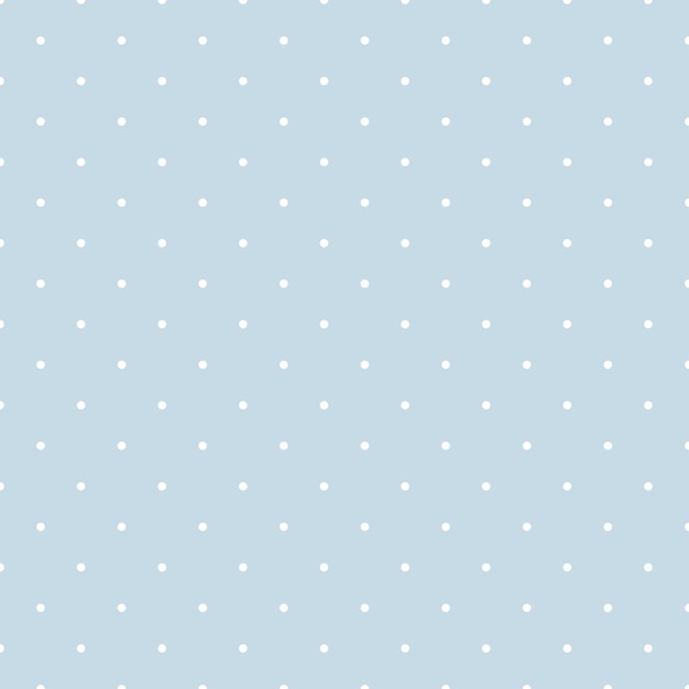 Polka dot seamless background Blue vector pattern