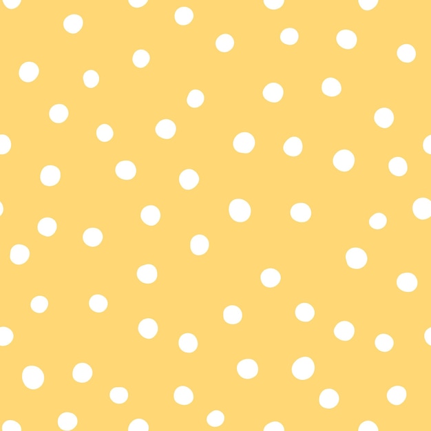 Polka dot seamless pattern Cute Confetti Abstractly arranged handdrawn circles
