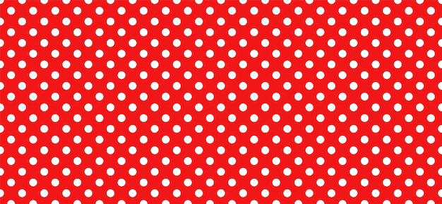 Polka dot seamless pattern. Red dotted geometric abstrct background. Vector abstract background. EPS 10