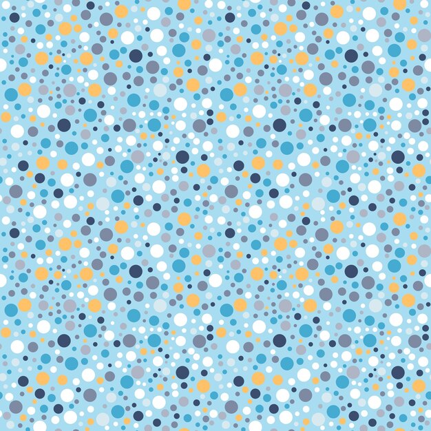 Polka dot seamless pattern in vintage colors