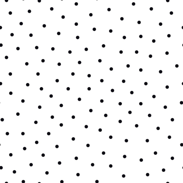 Vector polka dot simple seamless pattern repeatable white minimalistic background