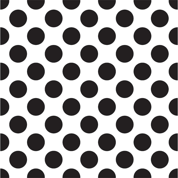 Vector polka dots pattern