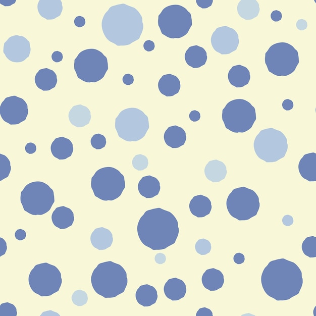 Polka dots seamless pattern blue pastel circles on a light background for fabric baby products wrapping