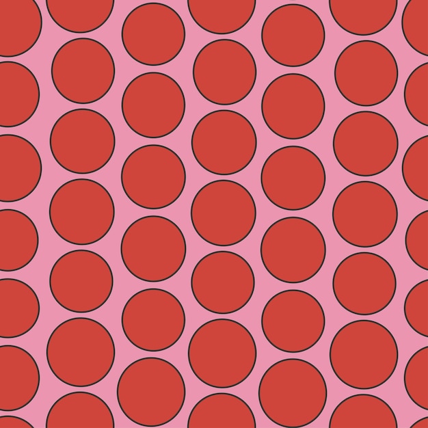 Polkadot 90's Retro Pattern