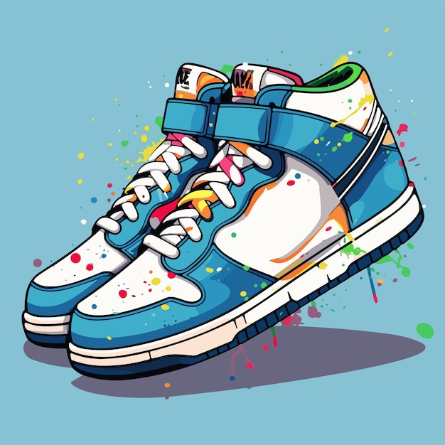 Polkadot vector sneakers