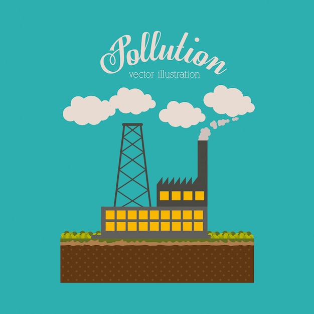 Pollution design,vector illustration.