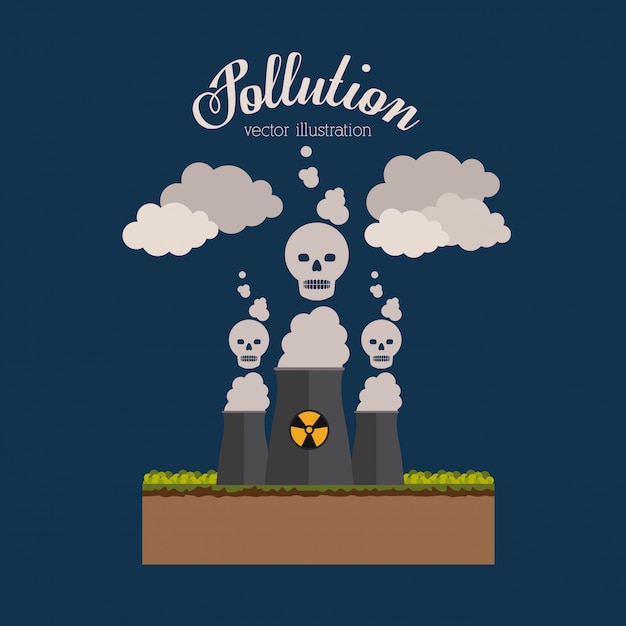 Pollution illustration.