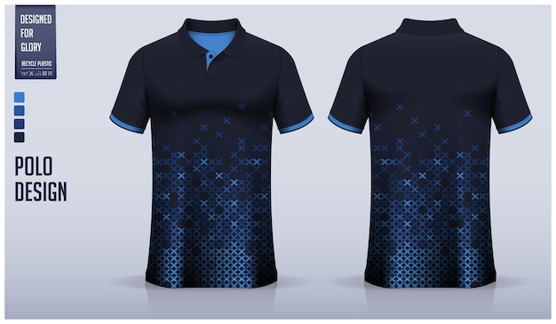 Polo shirt or collar shirt mockup template design