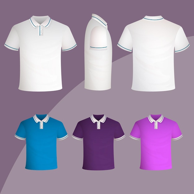 Polo shirt collection concept