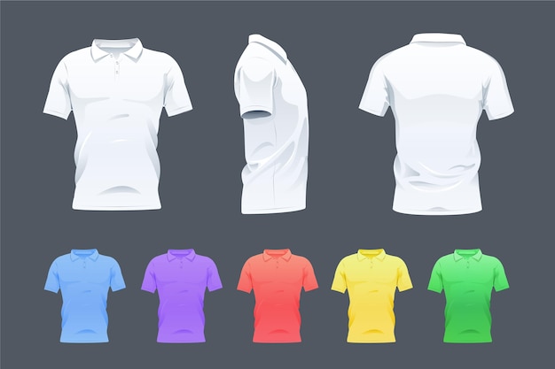 Vector polo shirt collection