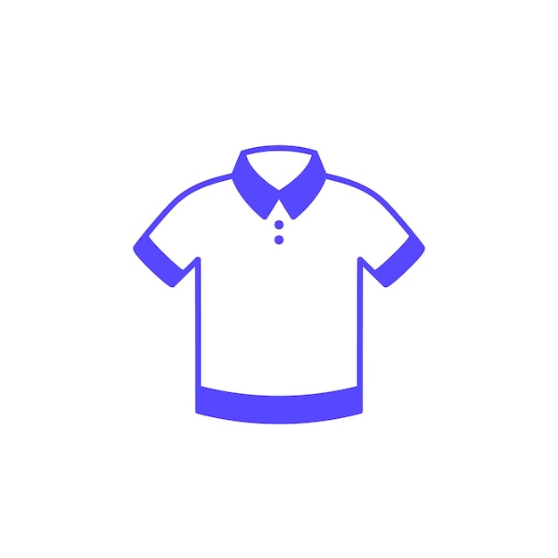 Polo shirt icon on white