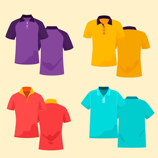 Vettore polo set