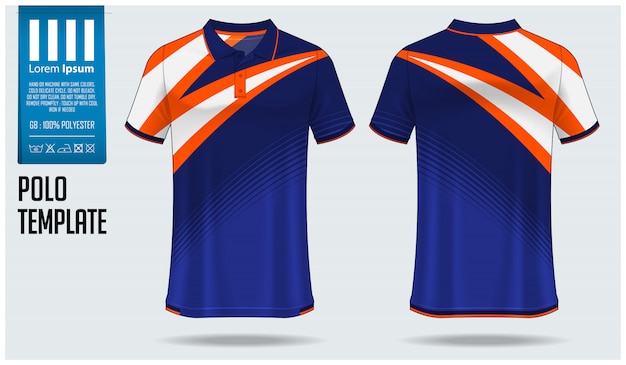 Polo shirt sjabloonontwerp.