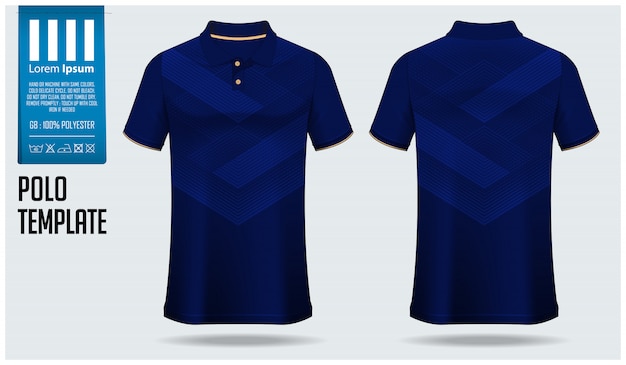 Polo shirt  template design.