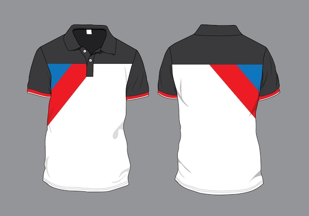 Polo shirt template vector design apparel mockup